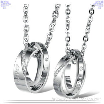 Lovers Fashion Pendant Stainless Steel Jewelry Necklace (HR2112)